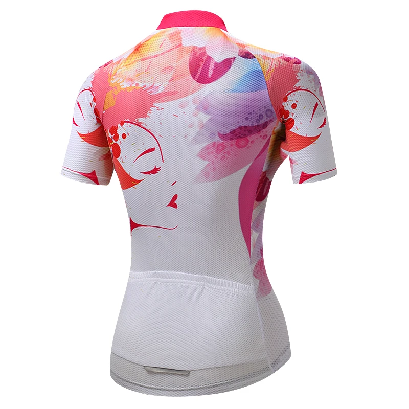 Weimostar Summer Womens Cycling Jersey Tops Short Sleeve Bike Clothing SportsWear T-Shirt Reflective S-3XL