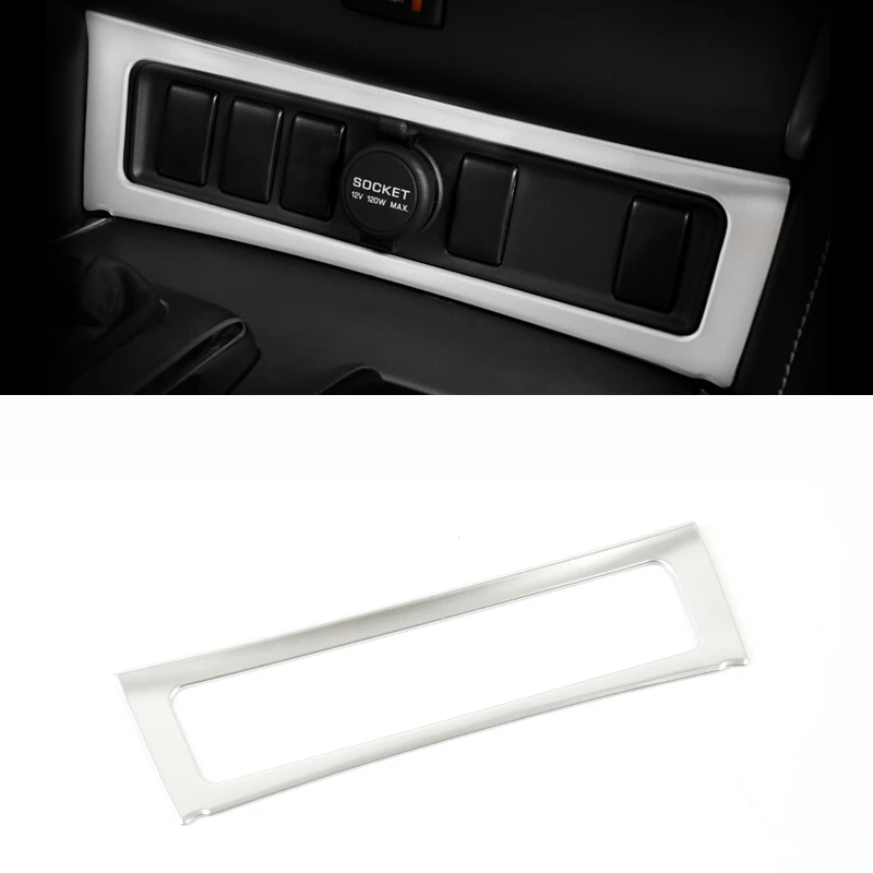 For NIssan Patrol Armada Y62 2017 2018  auto Accessories styling ABS Chrome Car Cigarette Light burner panel Cover Trim