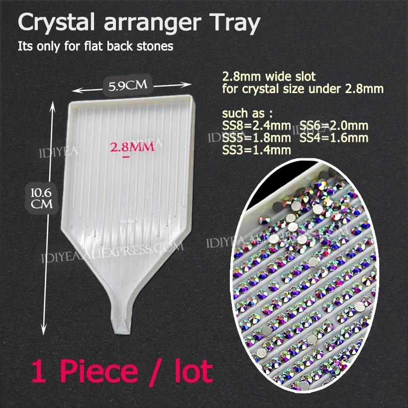 DIY TOOL Picking up pen Box Arranger tray plate accessories for nail decor crystals hot fix&Non HotFix strass Rhinestone glitter