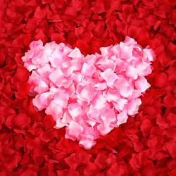 100pcs Multicolor rose petal 4.5cm Wedding Party Confetti Table Decoration birthday party Decorative Supplies Simulation flower