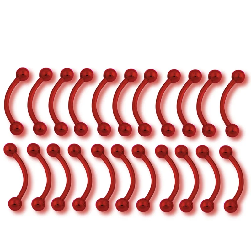 2 pcs/Lot Long Eyebrow Piercing 18G Lip Piercing 1*10*3mm Medical Steel Tongue Ring Barbell Tooth Rings Body Jewelry Pircing
