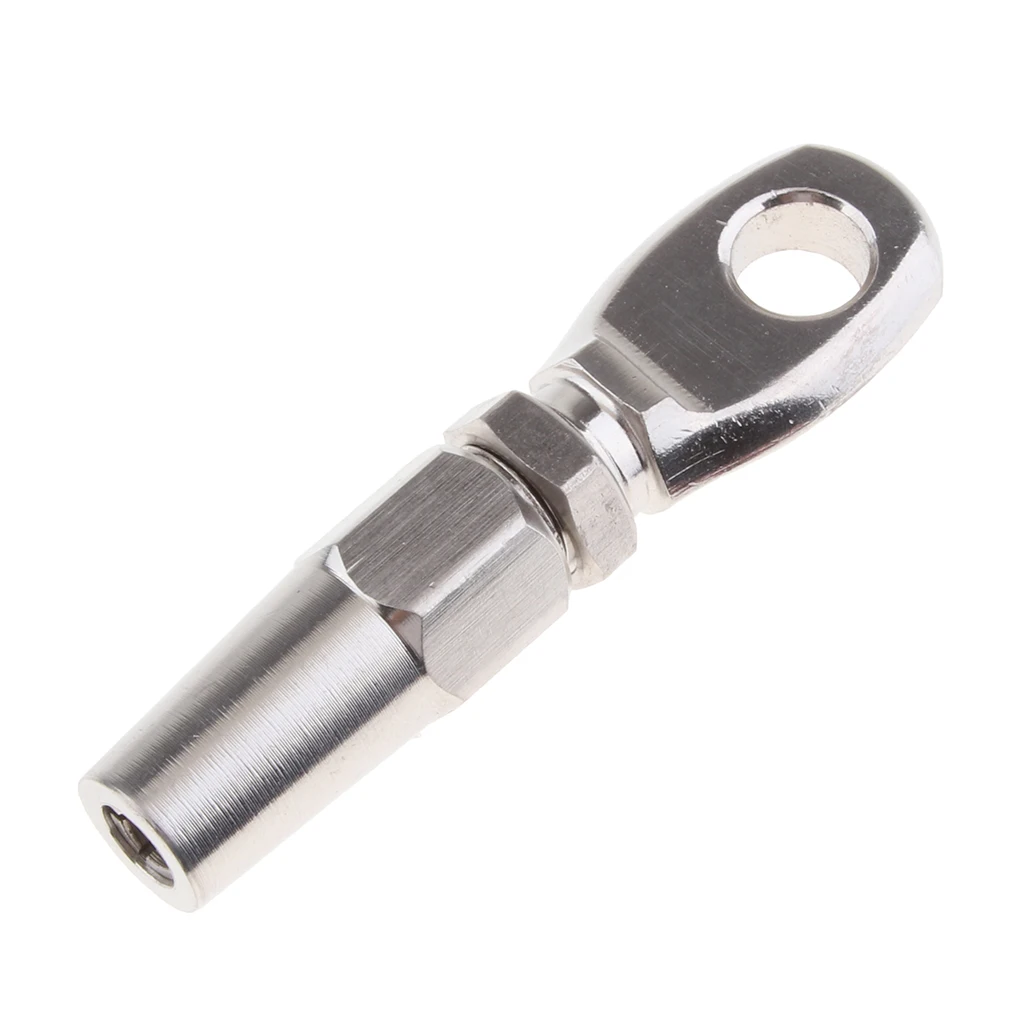 

1 Pcs Marine 316 Stainless Steel Swageless Eye Terminal For 6mm Wire Rope For Boat Yacht Wire Cable Etc Boat Hardware