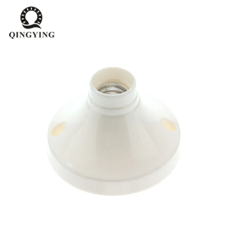 

2pcs E14 Lamp Holder 63mm Diameter White Plastic High Quality Test Holder E14 Base Socket for Halogen CFL LED Home Lighting