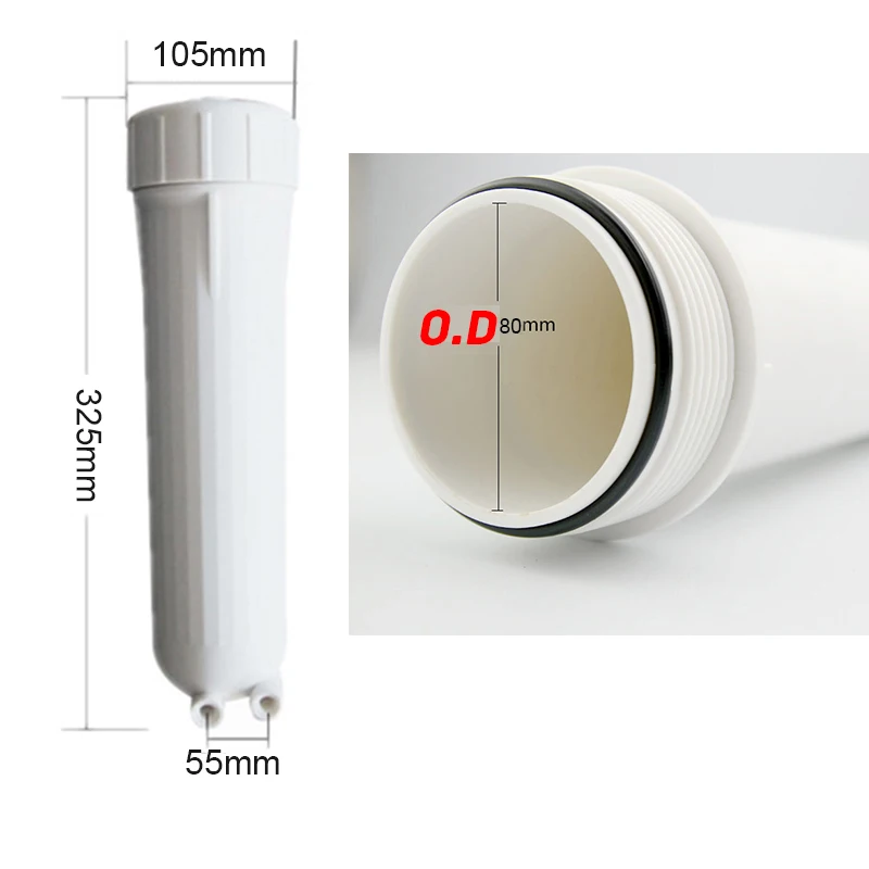 RO Membrane Housing 3012 for 3012-400 gpd/3012-600gpd Reverse Osmosis With 5M 1/4\