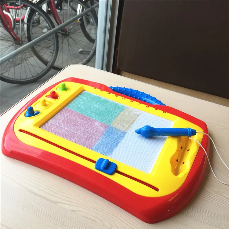 Portable Magnetic Drawing Board with Stamps Kids Creative Toys Children Painting Tool Learning Education Interactive Game Boards