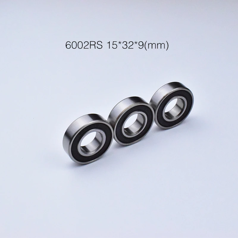 6002RS 1pcs Bearing 15*32*9(mm)  chrome steel rubber Sealed High speed Mechanical equipment parts