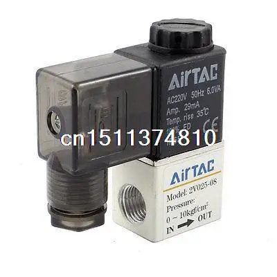 

2V025-08 Model Pneumatic Control Air Solenoid Valve Coil AC220V 50HZ 6VA