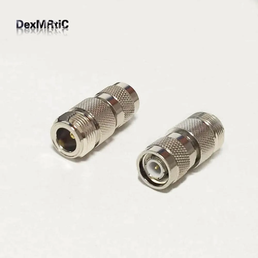 1 cái N nữ jack tắc TNC nam cắm RF Coax Adapter convertor Thẳng Nickelplated MỚI bán buôn