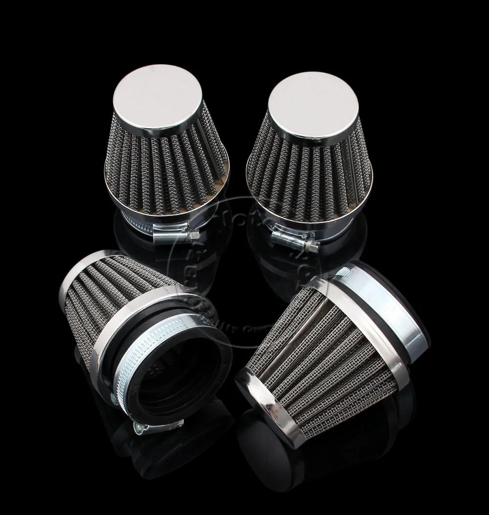 4 x Motorcycle 48mm Air Filter For Honda CB Kawasaki KZ250 KZ250A A1 A2 A3 KZ250B B1 B2 GPZ 305 Suzuki GS GSX Yamaha DT XS