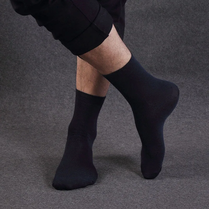 5 Pairs Men Short Socks Size 39-43 Absorb Sweat Breathable Classic Solid Color Black White Male Socks Summer Autumn Durable Meia