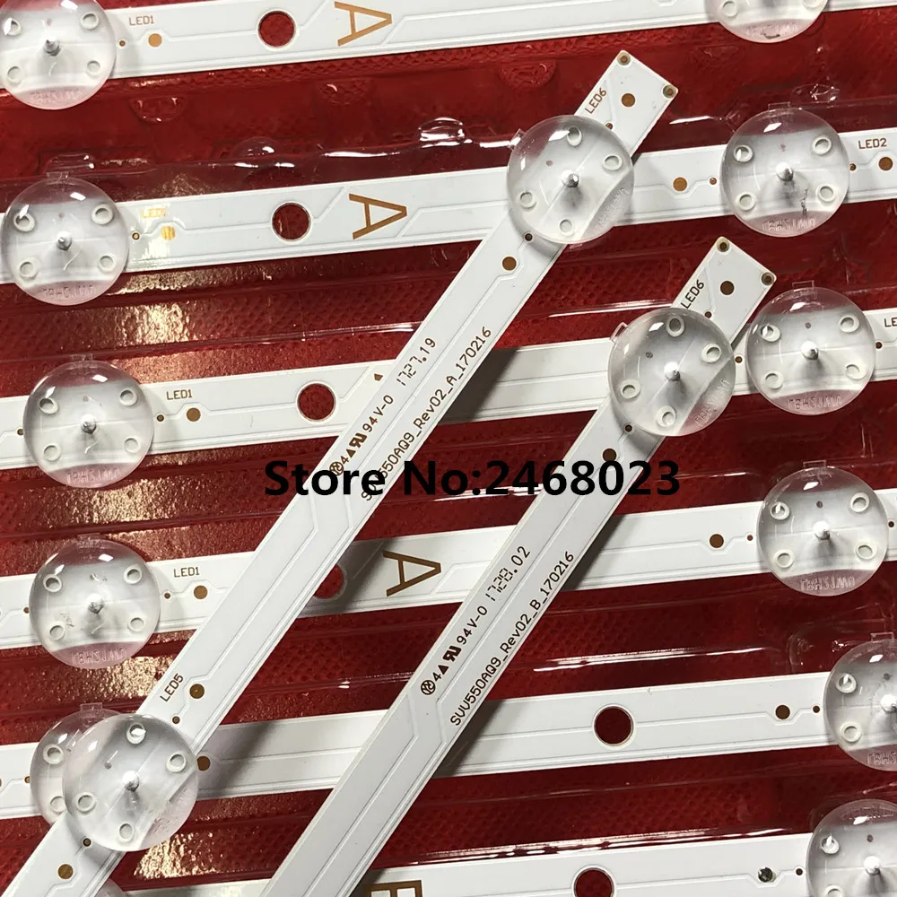 Strip LED untuk TX-55FX551B 5555ud8400 LT-55VU63 TX-55FX550B TX-55FX555E TX-55GX551B B A B