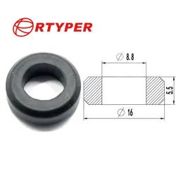 100pcs Universal Fuel Injector Viton Seals Rubber Seals Fuel Injector Repair Kits Size:8.8*16*5.5mm 22002