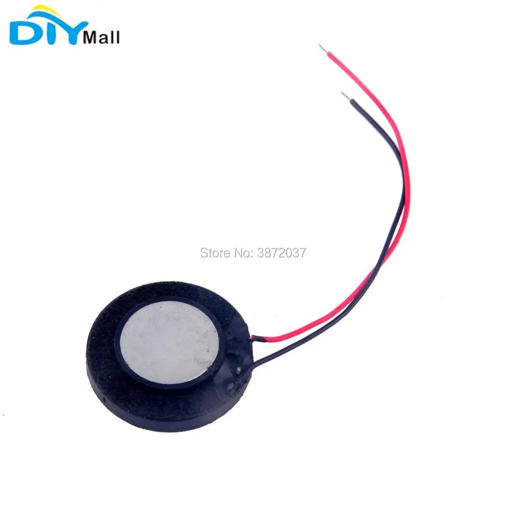 10 قطعة/الوحدة جولة 8Ohm 1W 20 مللي متر Auido رئيس ستيريو مكبر الصوت البسيطة مكبر الصوت