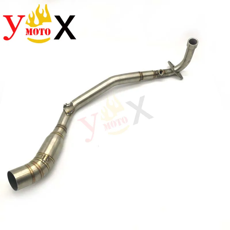 

Modified Stainless Steel Motorcycle Slip On Exhaust Pipes Front Link Muffler Silencers DB Killer For Kawasaki Z125