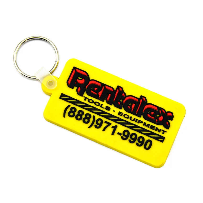 Custom shaped 2D soft pvc keychain for Promotional Gift