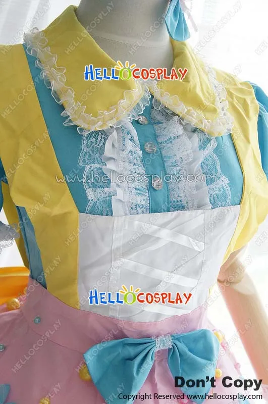 AKB0048 Sugar Rush Lolita Cup Cake Maid Dress Cosplay Kostuum H008