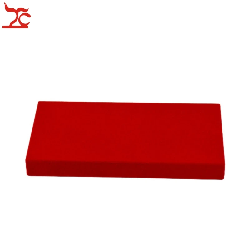 Newest Wooden Jewelry Display Window Showcase Bottom Board Red Velvet Jewelry Display Bottom Plate