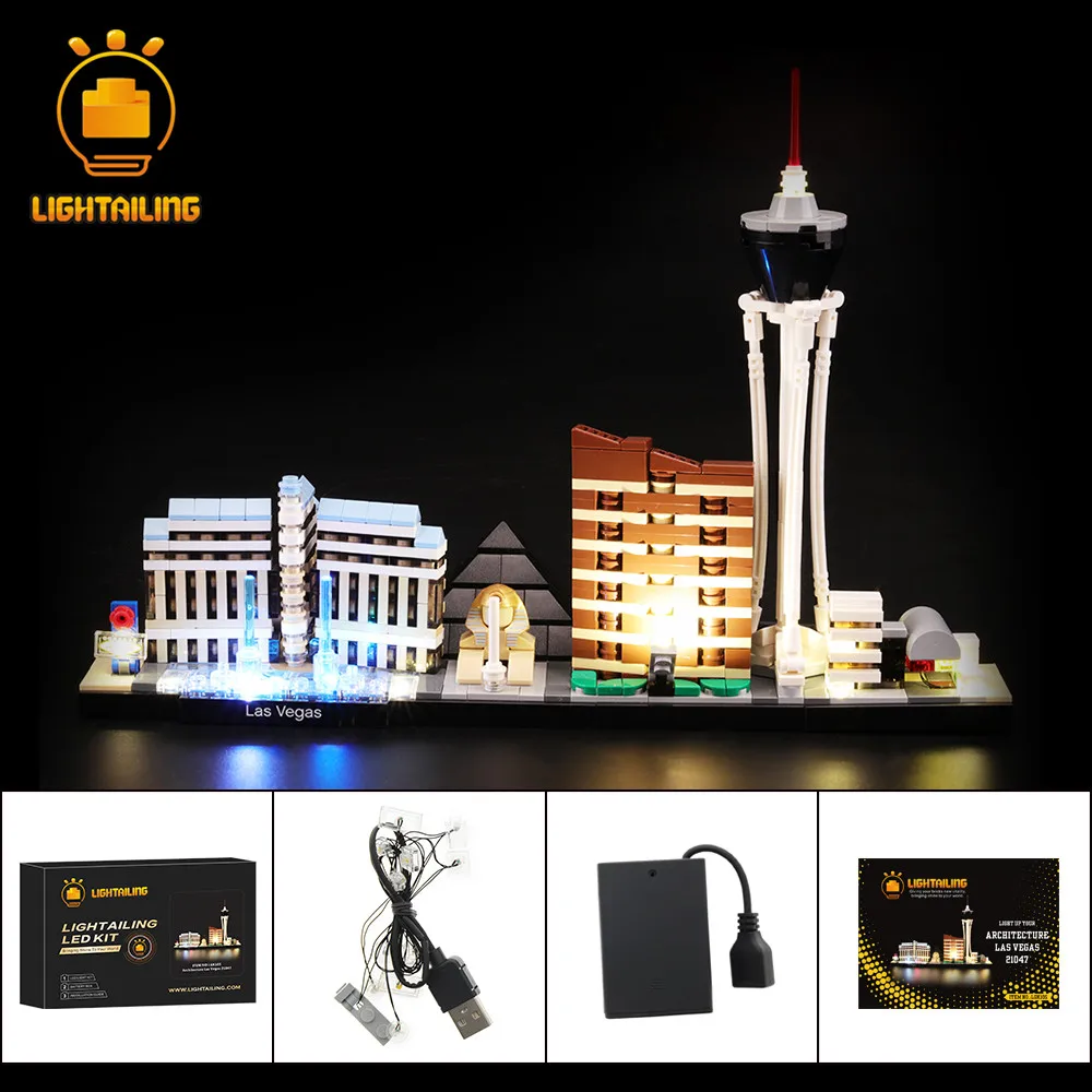 

LIGHTAILING LED Light Kit For 21047 Architecture Las Vegas (NOT Include The Model)