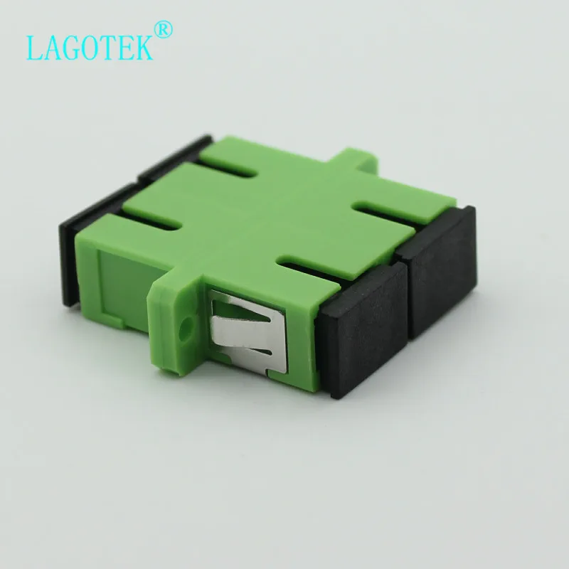 Imagem -04 - Adaptador de Fibra Óptica Monomodo sc Apc Adaptador sc Conector Flange 100 Pcs