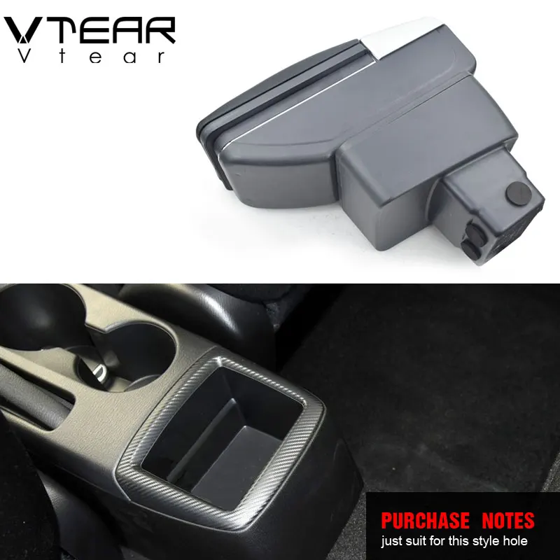 Vtear Armrest Cushion Support USB Port Center Console Storage Box Car-Styling Interior Accessories Parts For Mazda CX-3 CX 3 CX3