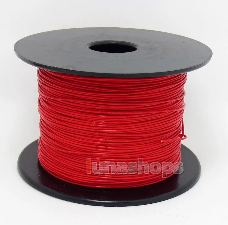 LN004500 Red 100m 24AWG 99.9% Acrolink Pure 7N OCC Signal Wire Cable 30/0.1mm2 Dia:0.88mm For DIY