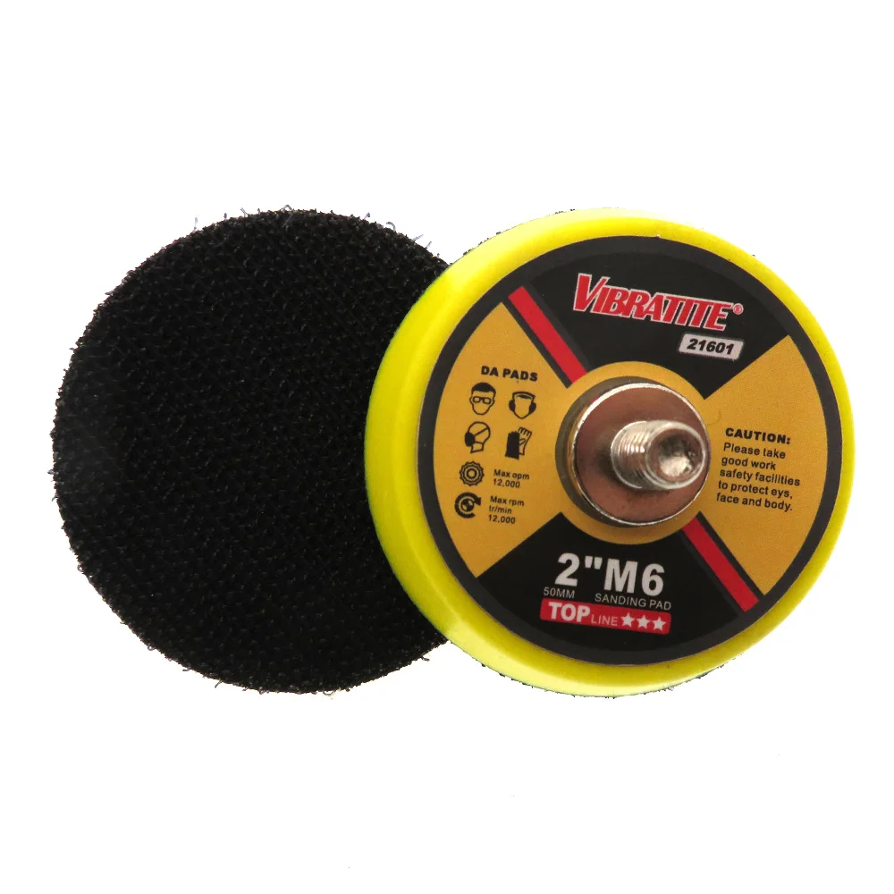 

2pcs 2 Inch 50mm Hook and Loop Backup Sanding Pad M6 & 5/16"-24Thread for Polishing Grinding Power Tools Accessories