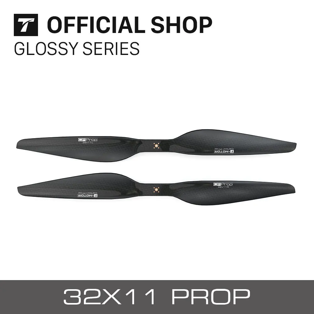 

T-Motor CF prop G32*11"(pairs CW+CCW 2 blades) Carbon Fiber Propellers for multicopter