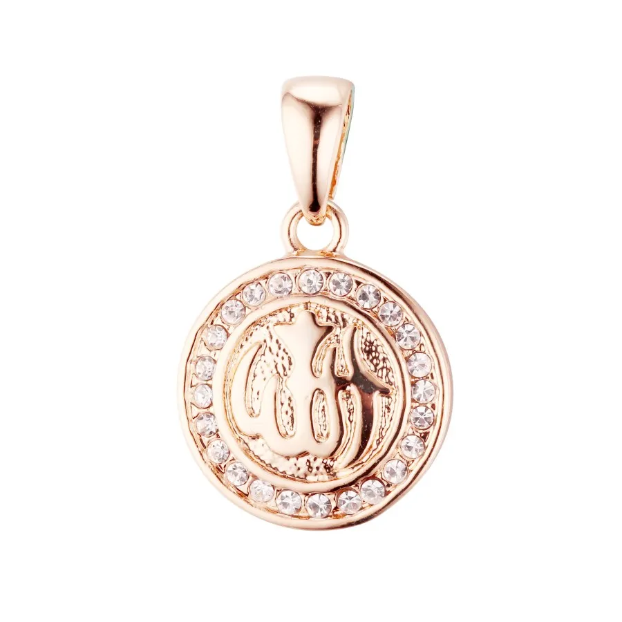 Islamic Pendants Traditional Women Men Religion Muslim Jewelry 585 Rose Gold Color Islam Allah Necklace Pendants