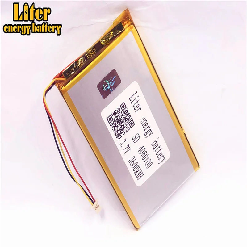 

plug 1.0-3P 4060100 3.7v tablet pc 7 inch lipo battery in rechargeable Batteries with full capacity