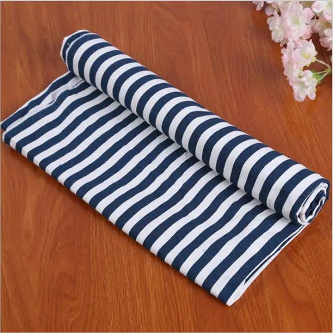 wholesale eco-friendly red white/blue white stripes printed fabric cotton and linen blended fabric for tablecloths/curtains