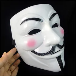Anonymous Guy Fawkes Fancy Dress Adult Costume Accessory Macka Mascaras Halloween The V for Vendetta Party Cosplay Masque Mask