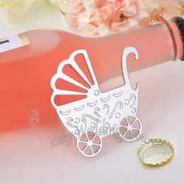 Fast Shipping 50PCS Baby Carriage Bottle Opener Birthday Party Gifts Anniversary Favors Baby ShowerChristening Baptism Supplies