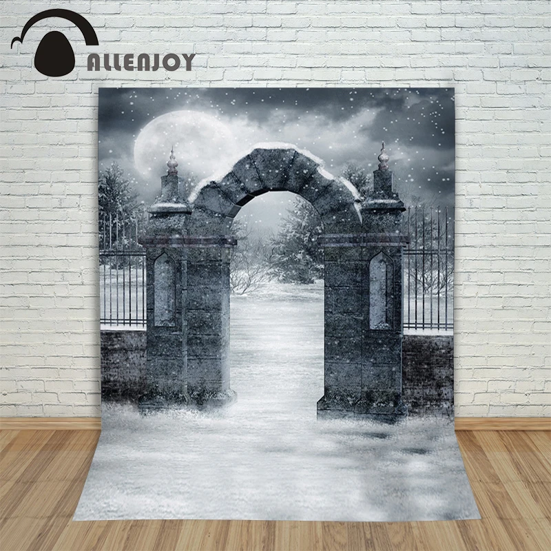 

Allenjoy Vinyl photo studio background Shek Mun Snow Halloween ancient backdrops fotografia photographic paper photocall