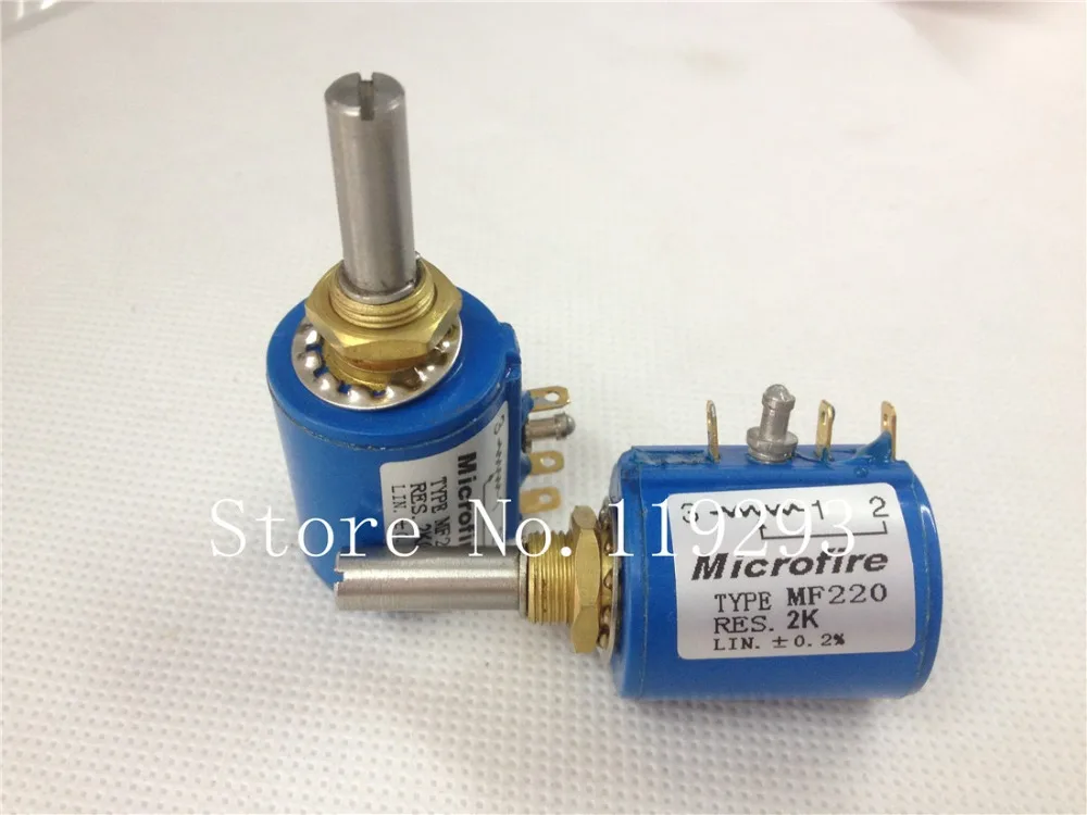 [BELLA]Printer accessories MF220 2K multi-turn wirewound potentiometers tapped--5PCS/LOT