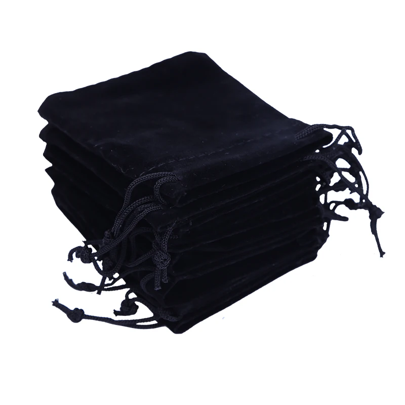 Small Velvet Gift Bags 6x7cm Cheap Drawstring Jewelry Pouch Bag Wedding Candy Christmas Gift Packaging Pouches pochette bijoux