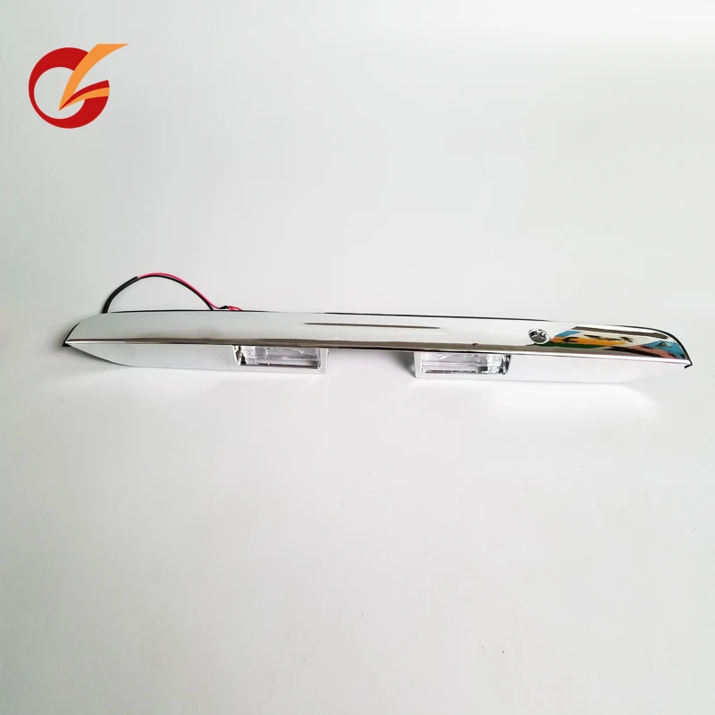 use for toyota hiace commuter quantum 2005-2018 model tailgate Garnish rear door handle cover chrome with light License Lamp