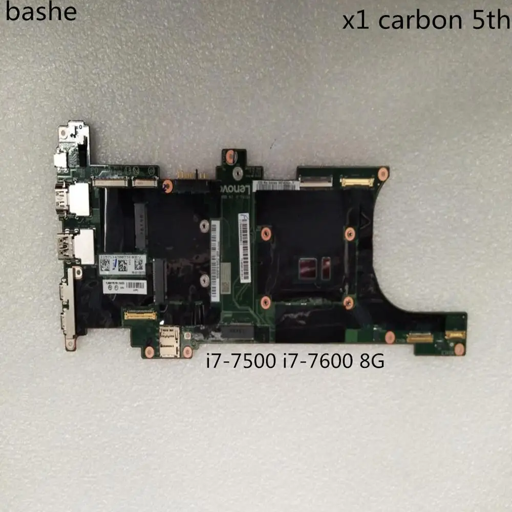 

For Lenovo Thinkpad X1 Carbon 5th laptop motherboard i7-7500 i7-7600 8G FRU:01AY068 01LV436 NM-B141 100% test