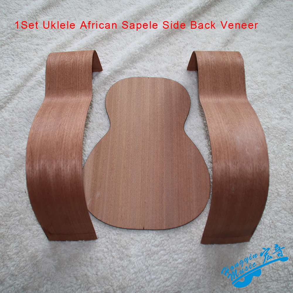 Imagem -04 - Ukulele Africano Sapele de 23 Polegadas 26 Polegadas Conjunto de Kit de Ukulele Faça Você Mesmo de Combinação Única Acessórios para Instrumentos Musicais