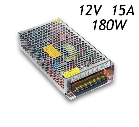 

5pcs/lot High Quality 12V 15A 180W Transformers Switching Power Supply AC110/220V To DC Driver for LED Strip