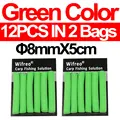 12 Piezas de 8mm Verde