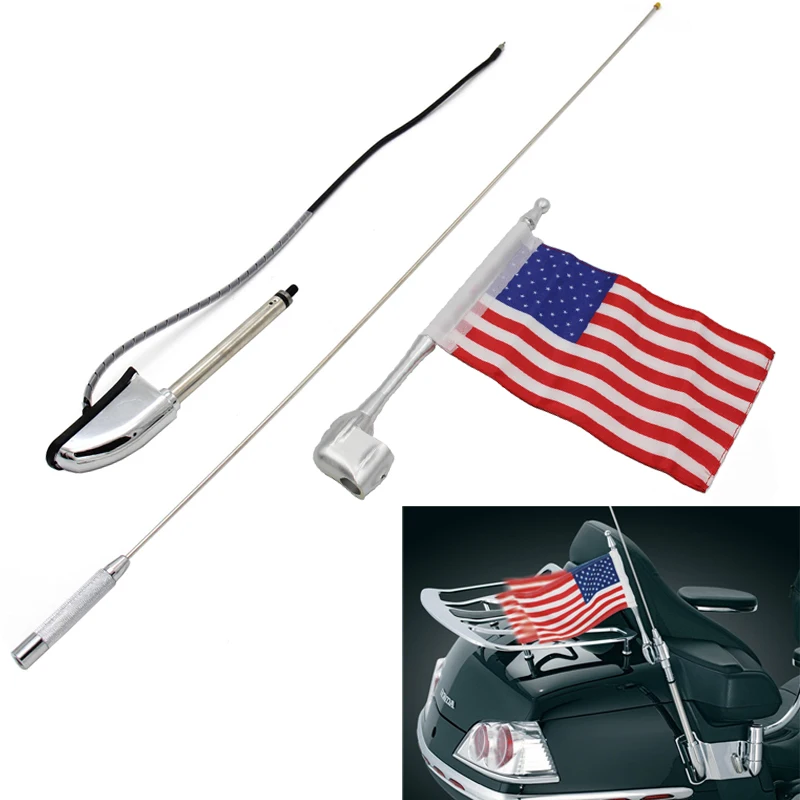 

Antenna For Honda GL1800 01-14 Motorcycle Antenna Kit Audio Navi Comfort +Flag GL 1800 Glodwing Rated 5.0 /5 based on 5 cus