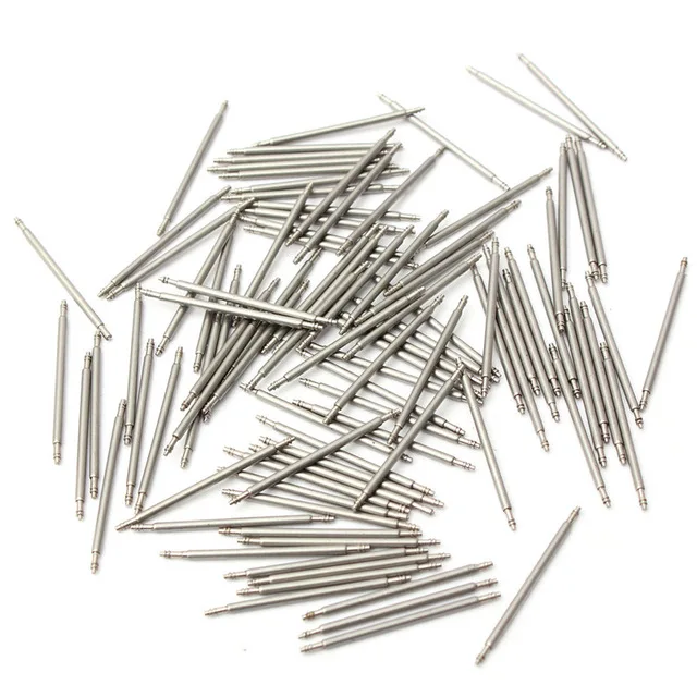 100pcs 12mm 14mm 16mm 18mm 20mm 22mm Stainless Steel Watch Band Spring Bars Strap Pin Repair Tools Link Pins Repair Watchmaker