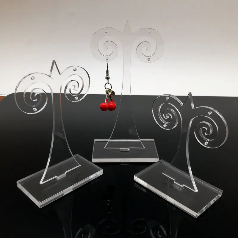 

5set / Lot (3pcs / set) 3 Sizes Plastic Earrings Display Stand Jewelry Wholesale