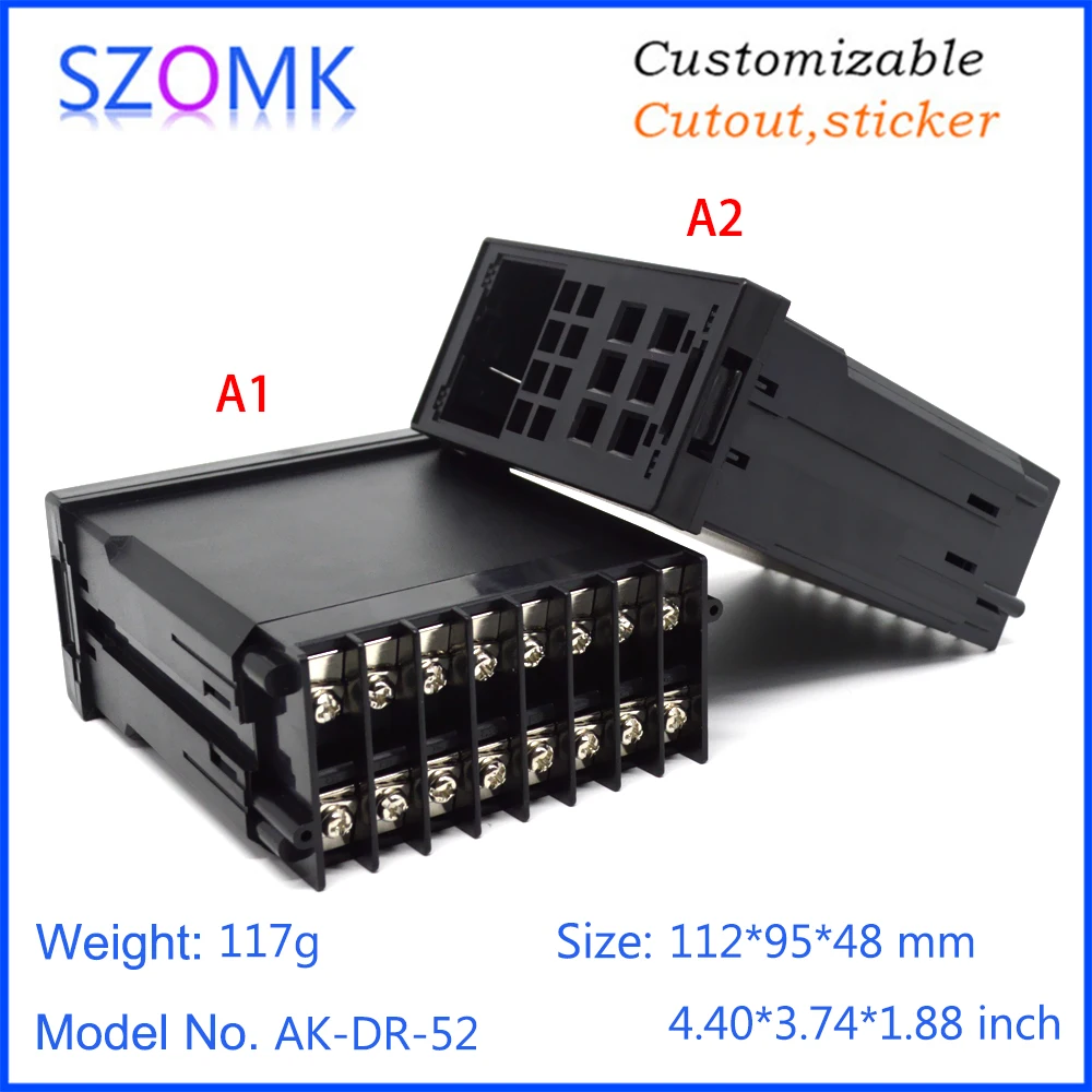 1Piece 112*95*48mm szomk plastic digital relay time control enclosure for electronics pcb design LED display junction box