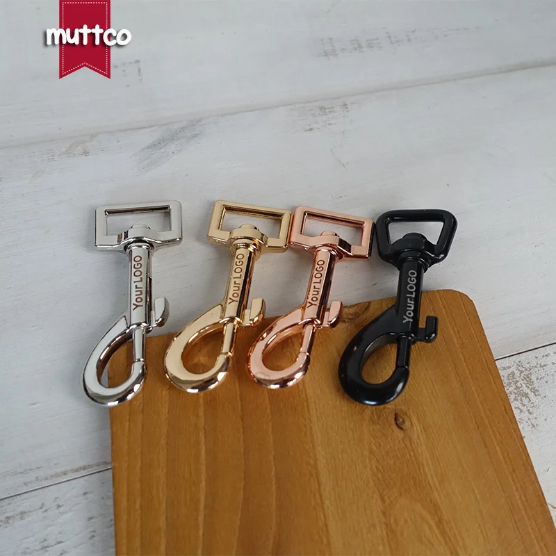 20pcs/lot Engraved buckle, We provide laser engraving service customize LOGO 20mm dog clip hook 4 colors