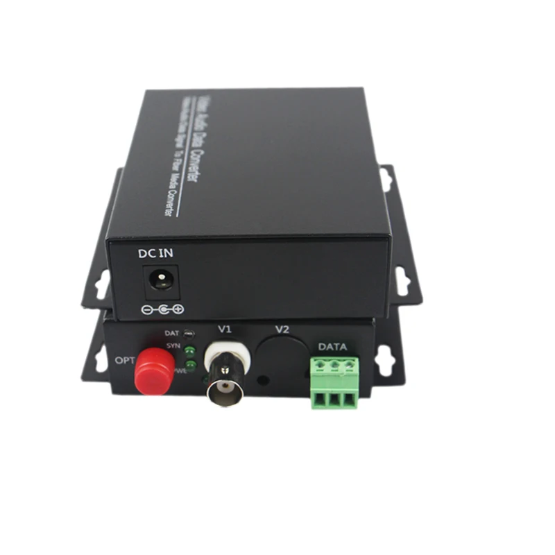 1 CH Video Fiber Optical Media Converters -1 BNC Transmitter Receiver RS485 Data Single mode 20Km For CCTV Surveillance system