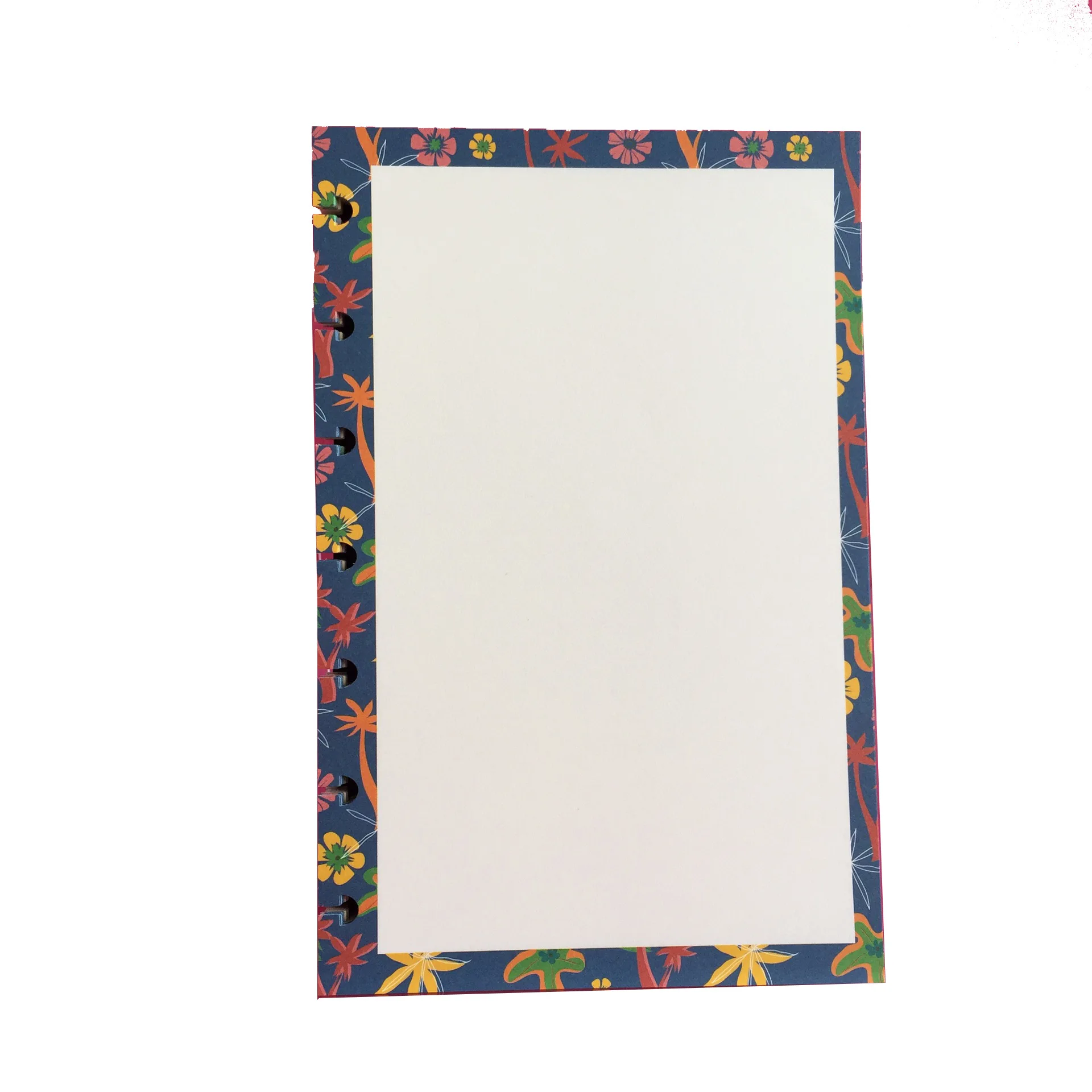 80pcs A5B6 Notebook Loose-leaf Paper Hand Account Book Refill Daolin Paper Notepad Colorful Inner Mushroom Hole Loose-leaf