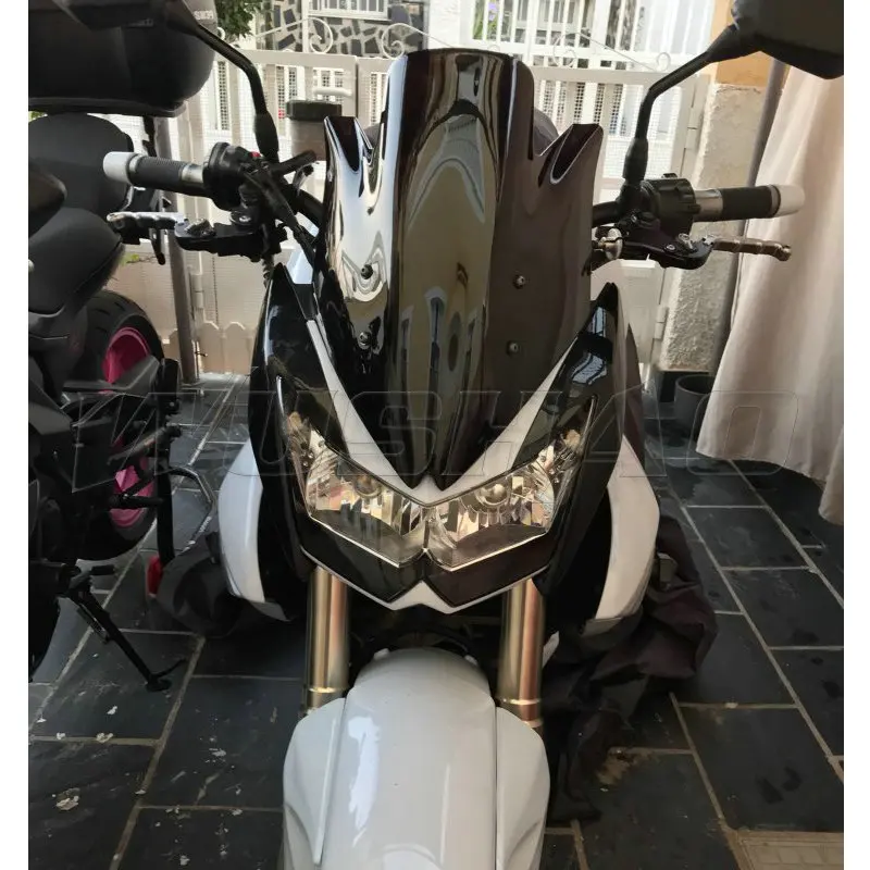 Motorcycle Double Bubble Windshield WindScreen Screen For 2007 2008 2009 Kawasaki Z1000 Z 1000 Black Iridium Clear