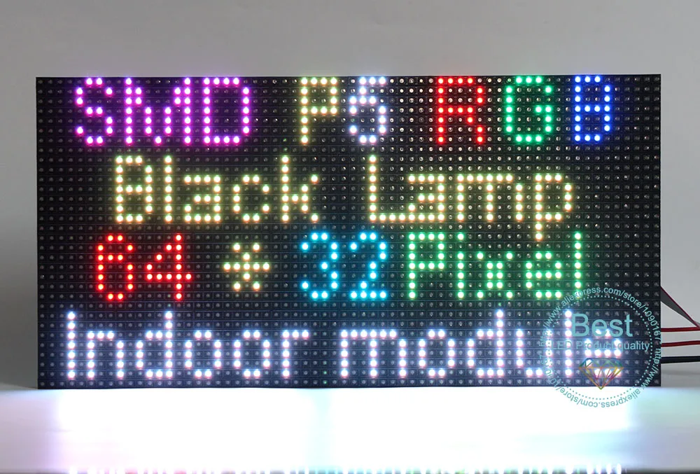 2 Panneaux LED P5 - 64x32 Pixels, Écran Intérieur Full Couleur - Idéal Pour Affichage Dynamique, Bars Ou Événements - 11