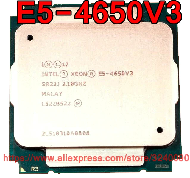 

Intel Xeon CPU E5-4650V3 2.10GHz 12-Cores 30M LGA2011-3 E5-4650 V3 processor E5 4650V3 free shipping E5 4650 V3